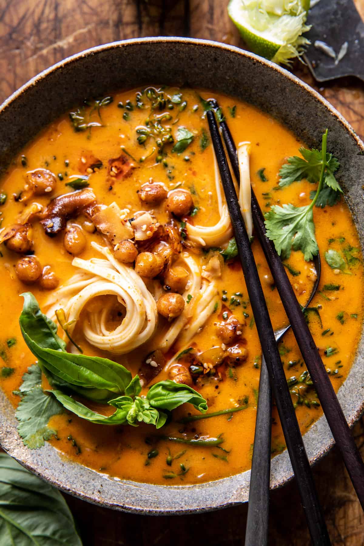 30 Minute Coconut Curry Noodle Soup | halfbakedharvest.com