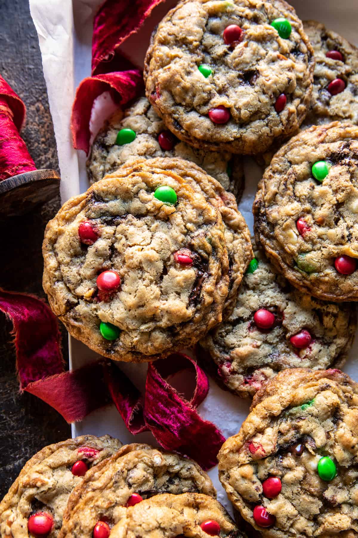 Christmas Monster Cookies | halfbakedharvest.com