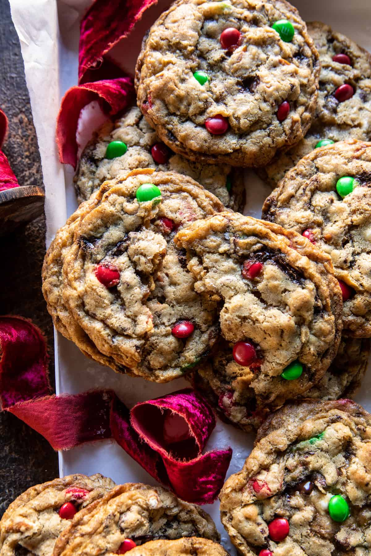 Christmas Monster Cookies | halfbakedharvest.com