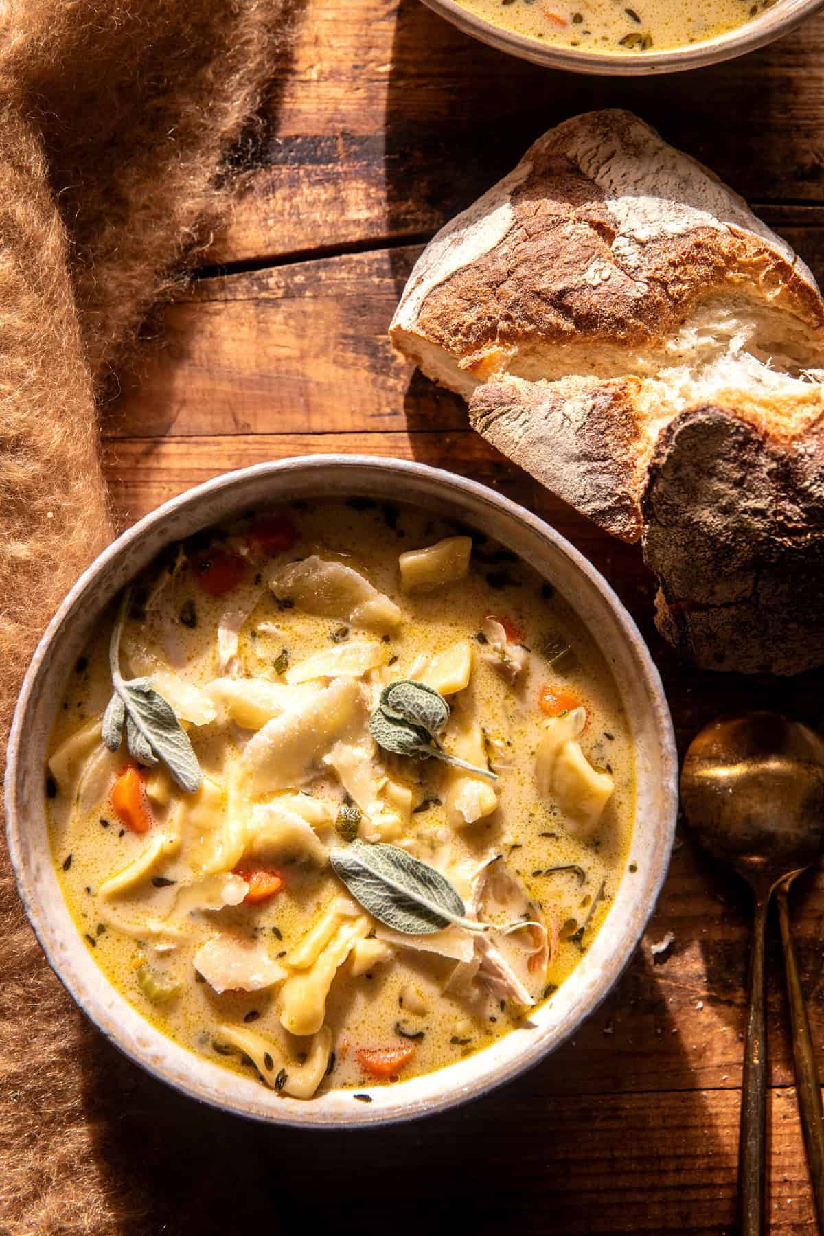 Creamy Homestyle Chicken Noodle Soup | halfbakedharvest.com