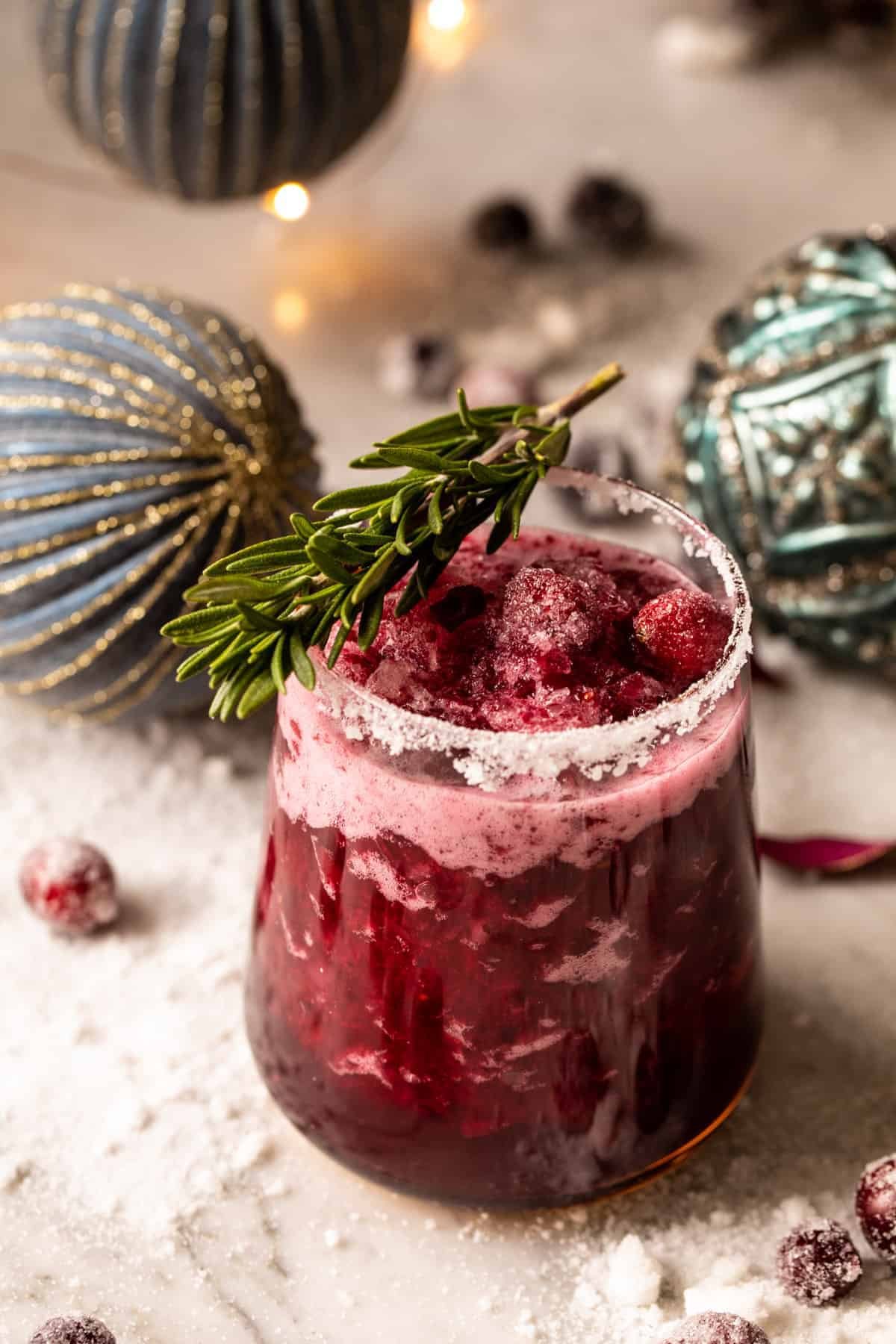 Frosted Mistletoe Margarita | halfbakedharvest.com