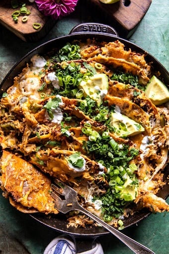Twice Baked Crispy Cheesy Taco Rice Casserole | halfbakedharvest.com